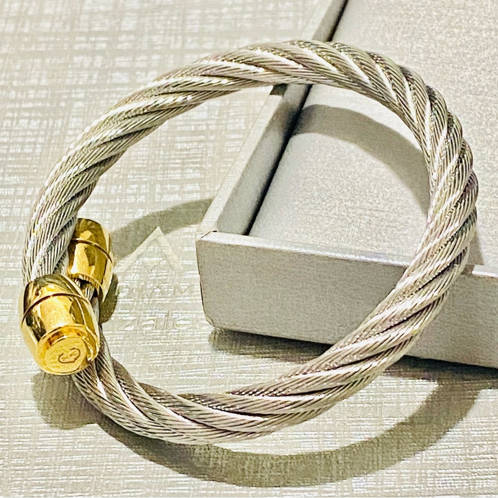 Adjustable Cable Bangle Inspired By Charriol - image 3
